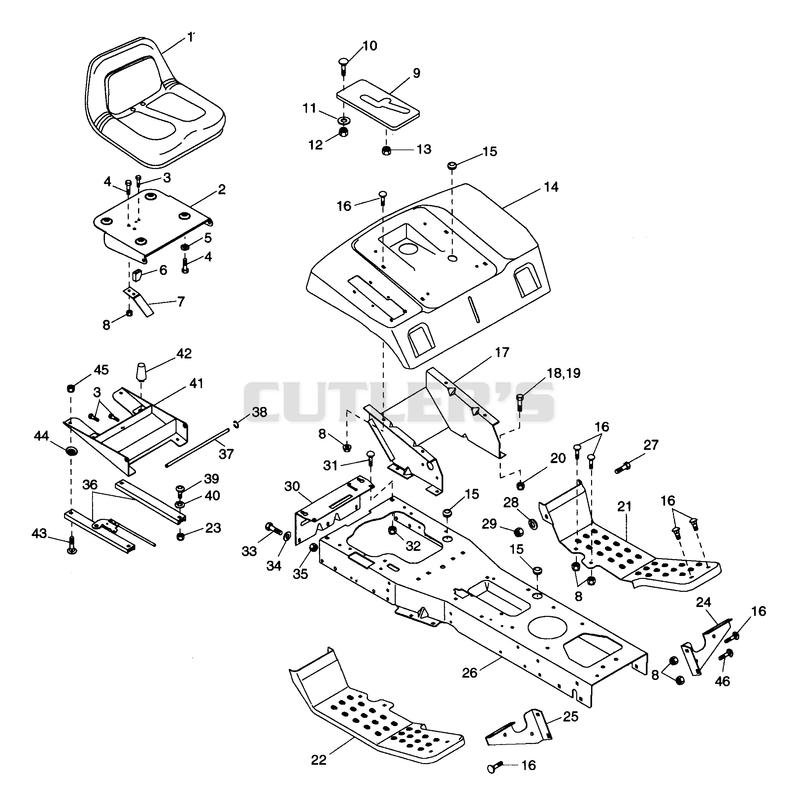 FRAME & REAR DECK