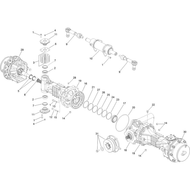 Front Axle Assembly No. AU124914