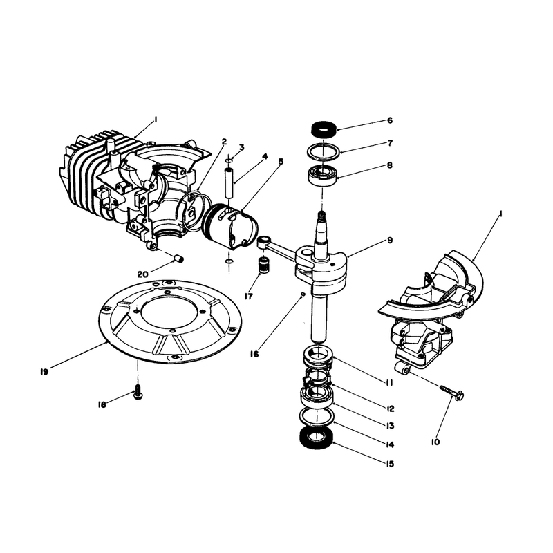 Crankshaft Assembly Model No 47pj8