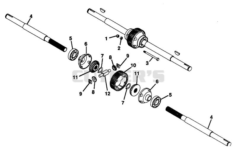 NUMBER EIGHT SHAFT-DIFFERENTIAL ASSEMBLY