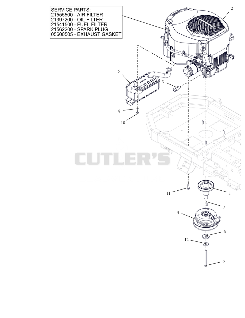 Engine - Kohler 22HP Twin