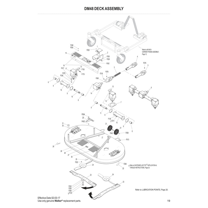 DM48 DECK ASSEMBLY