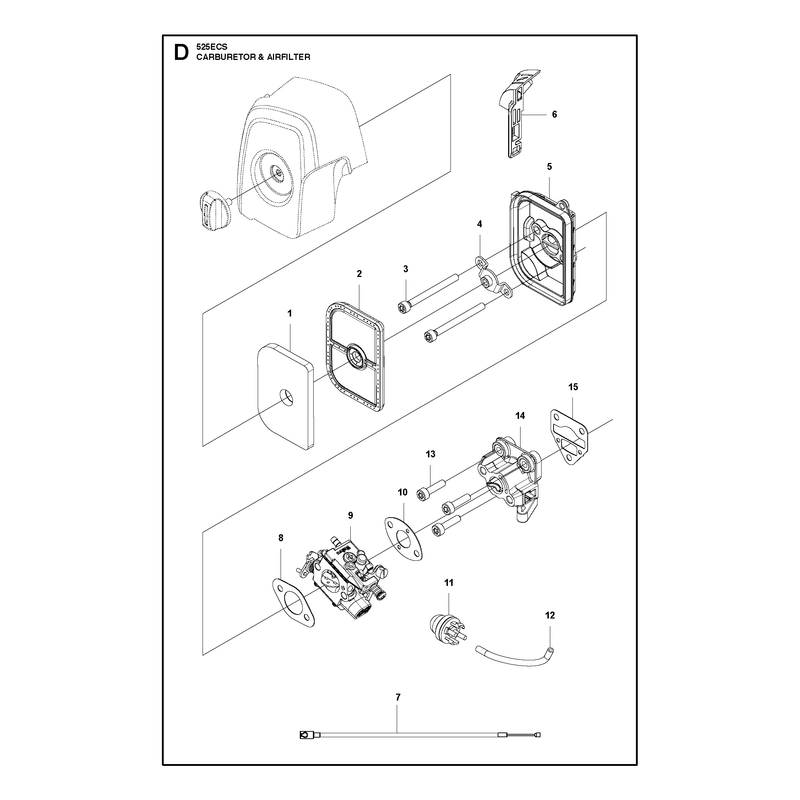 CARBURETOR AND AIR FILTER