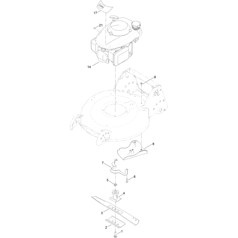 Engine and Blade Assembly