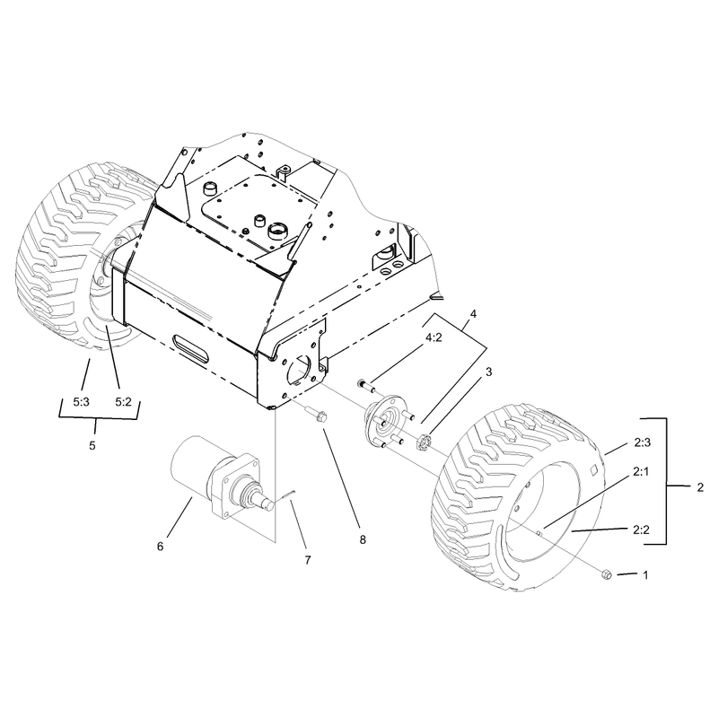 Wheel and Motor Assembly