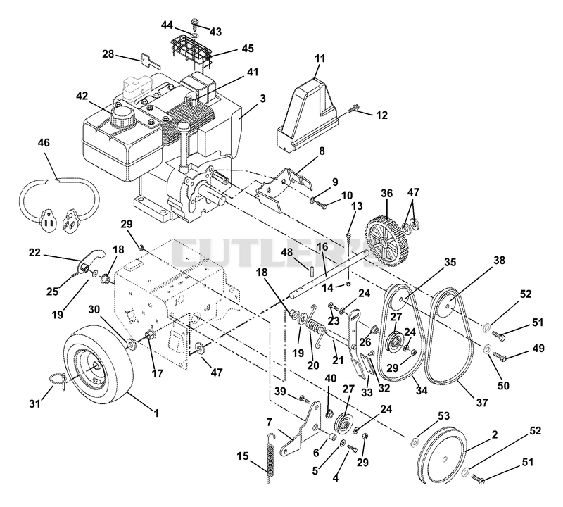 Engine And Belt Drive