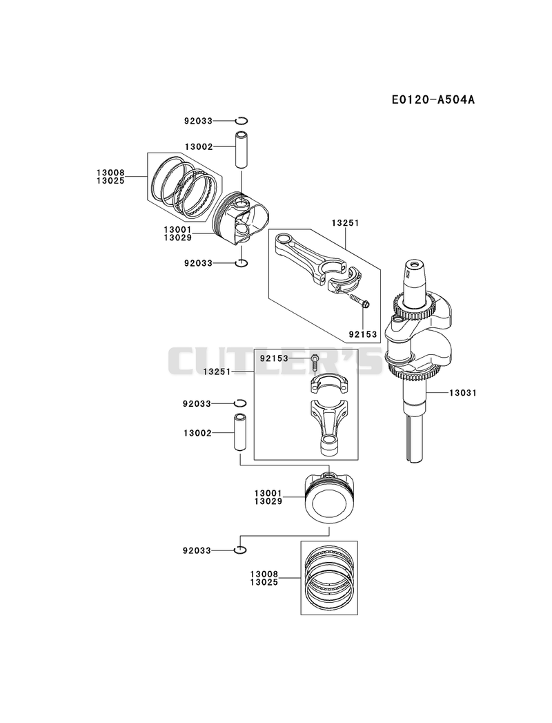PISTON/CRANKSHAFT