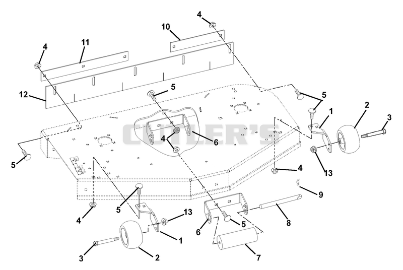 Mower Brackets And Rollers