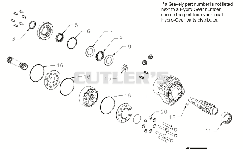 Hydro-Gear Wheel Motor