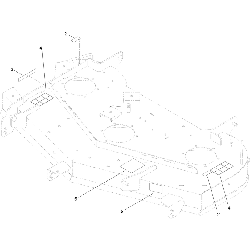 48 Inch Deck Decal Assembly No. 120-7116