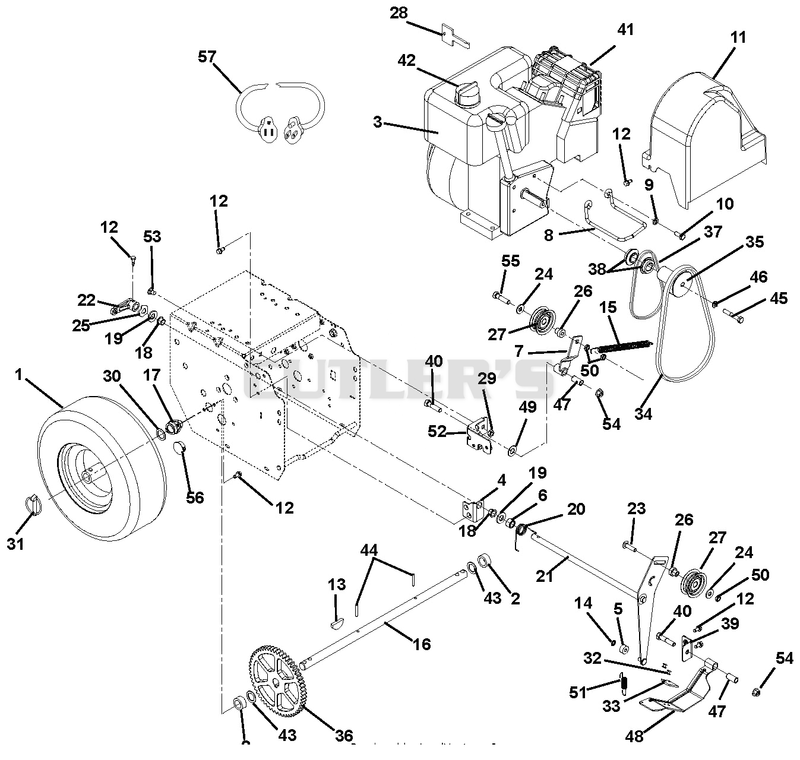 Engine And Belt Drive