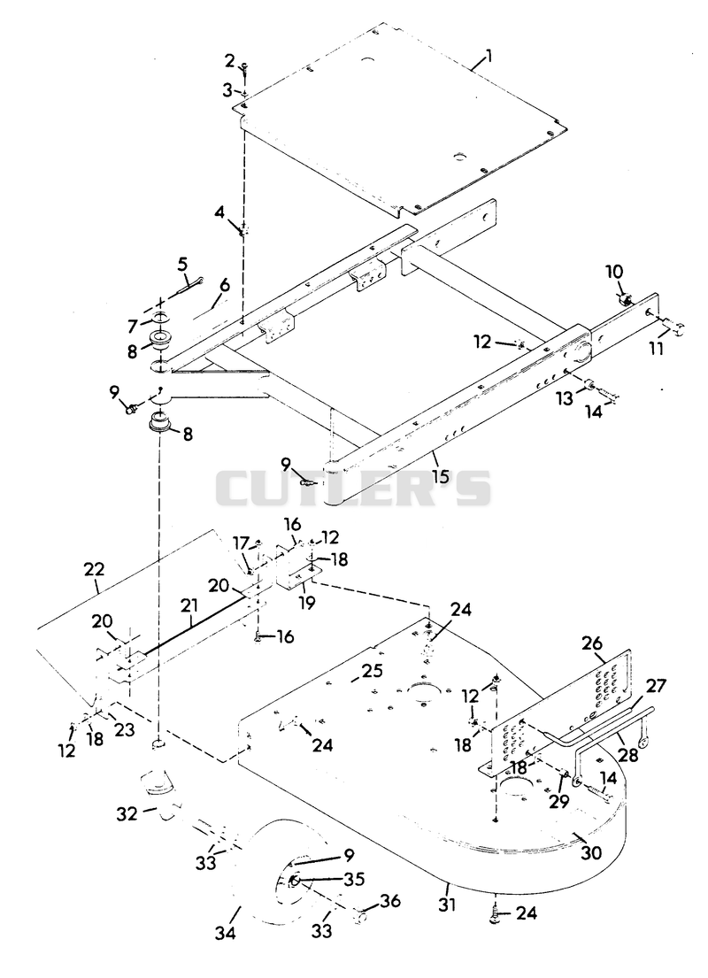 MOWER FRAME