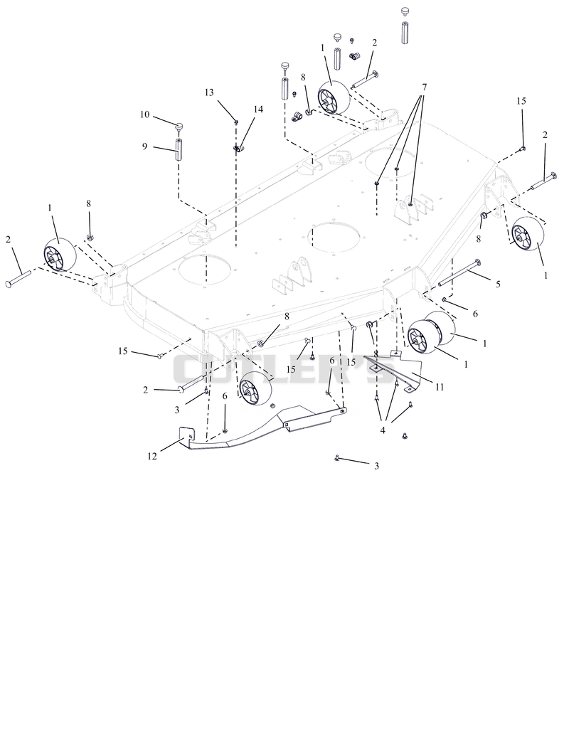 Anti-Scalp Wheels and Baffles - 60" - RD