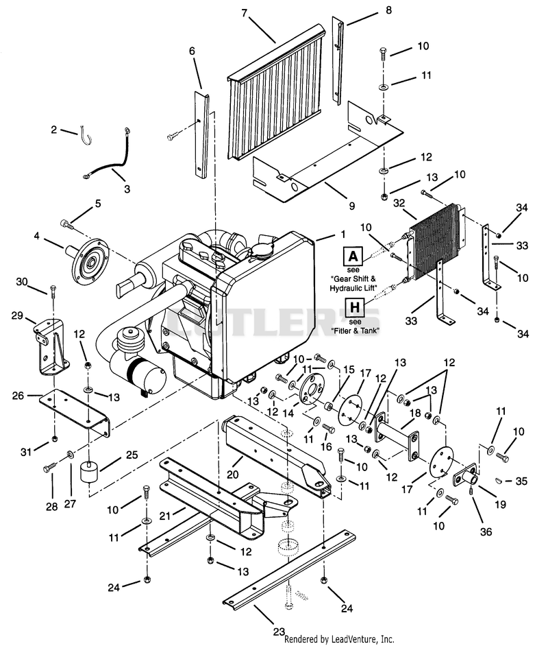 Engine and Exhaust Kubota