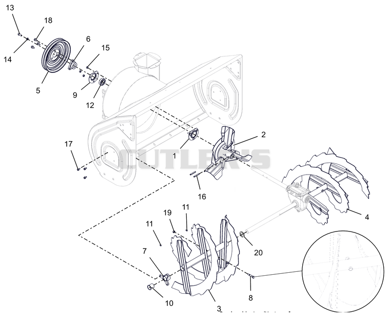 Auger And Impeller - 36"
