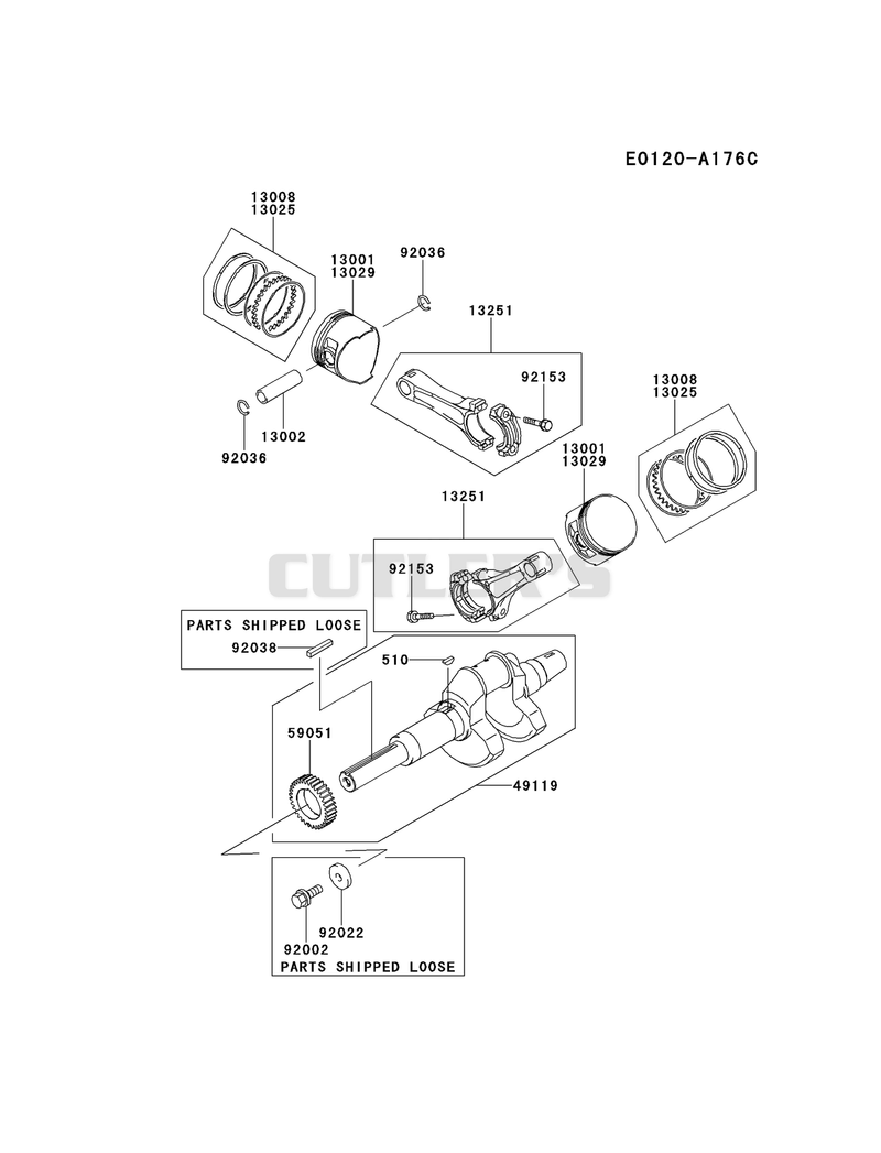 PISTON/CRANKSHAFT