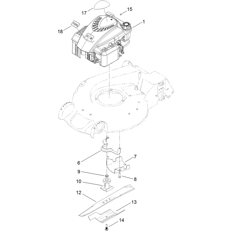 Engine and Blade Assembly