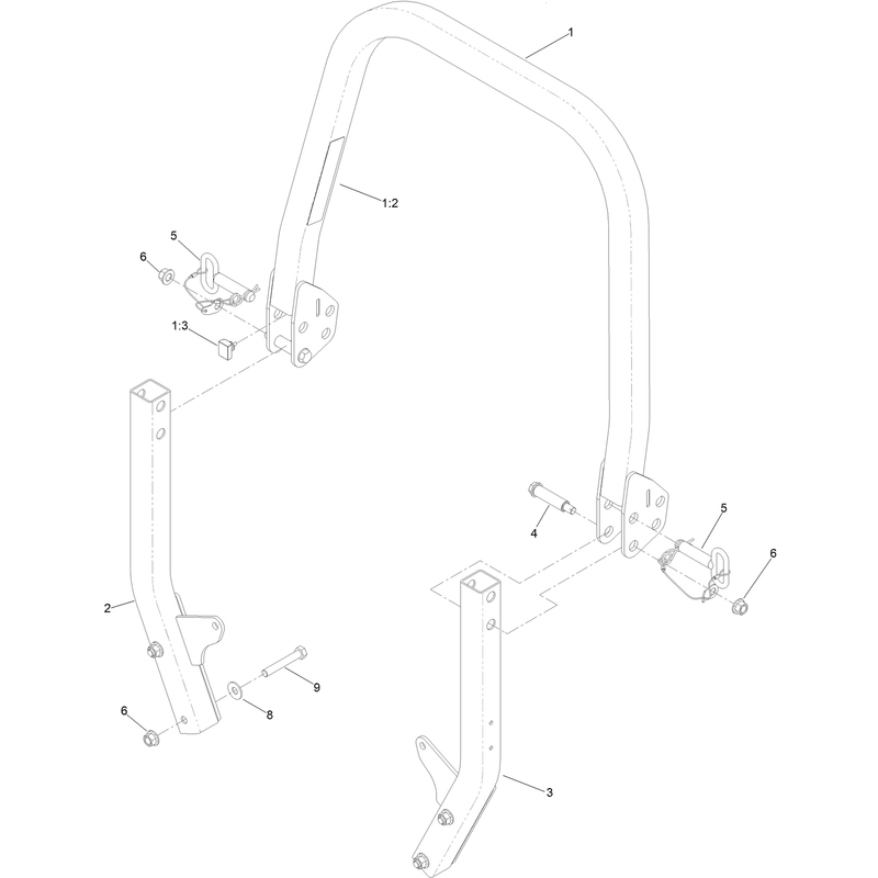 Roll-Over Protection System Assembly  No. 139-8063