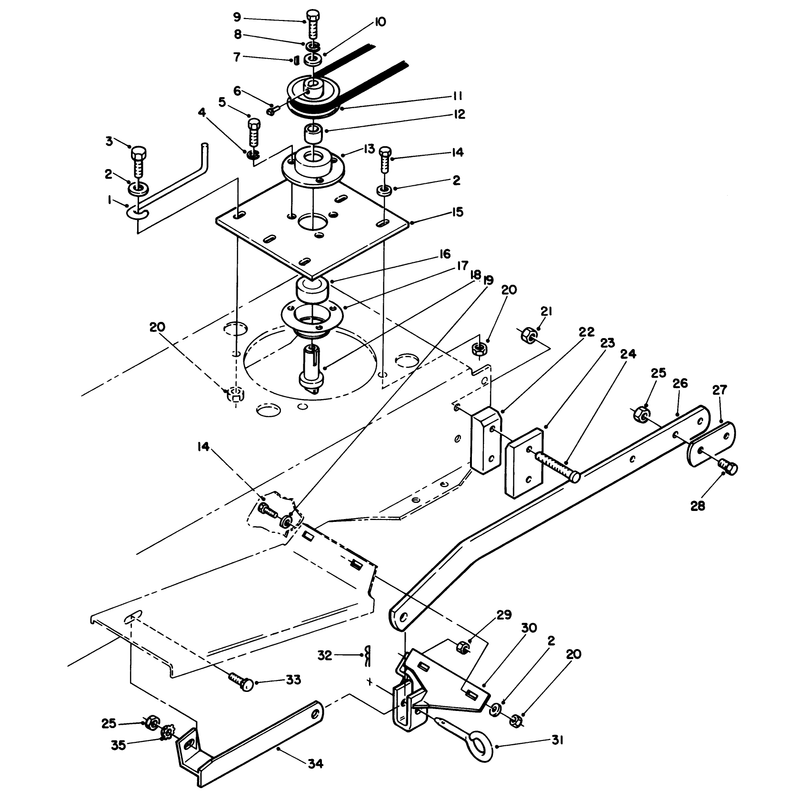 Sweeper P.t.o. Assembly (212-5)