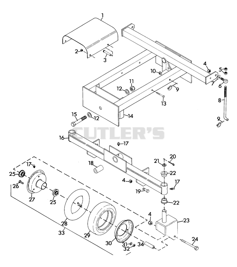 MOWER FRAME