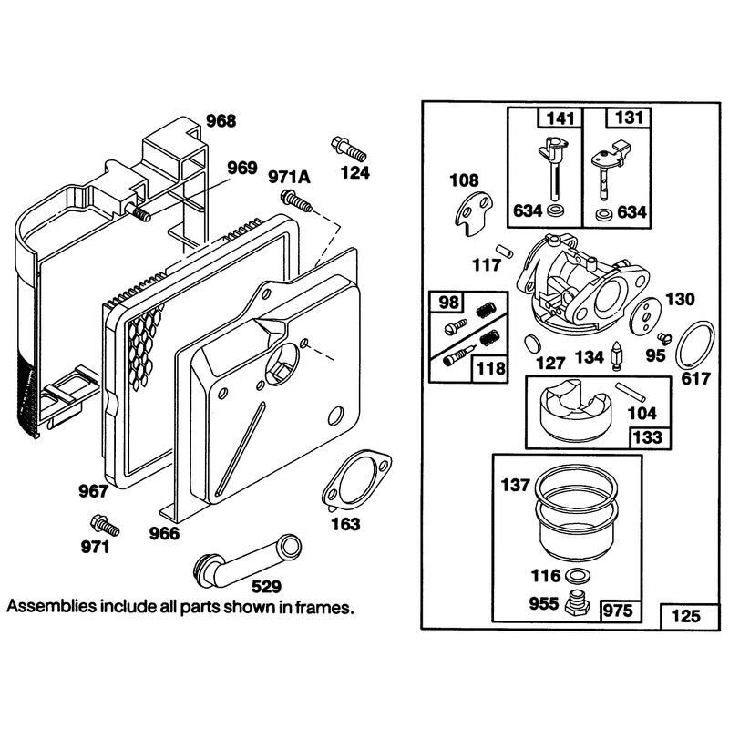 Engine Briggs and Stratton Model 122702-3171-01