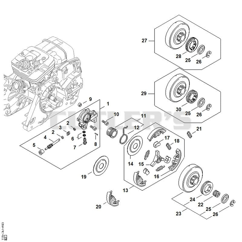 Oil pump, Clutch