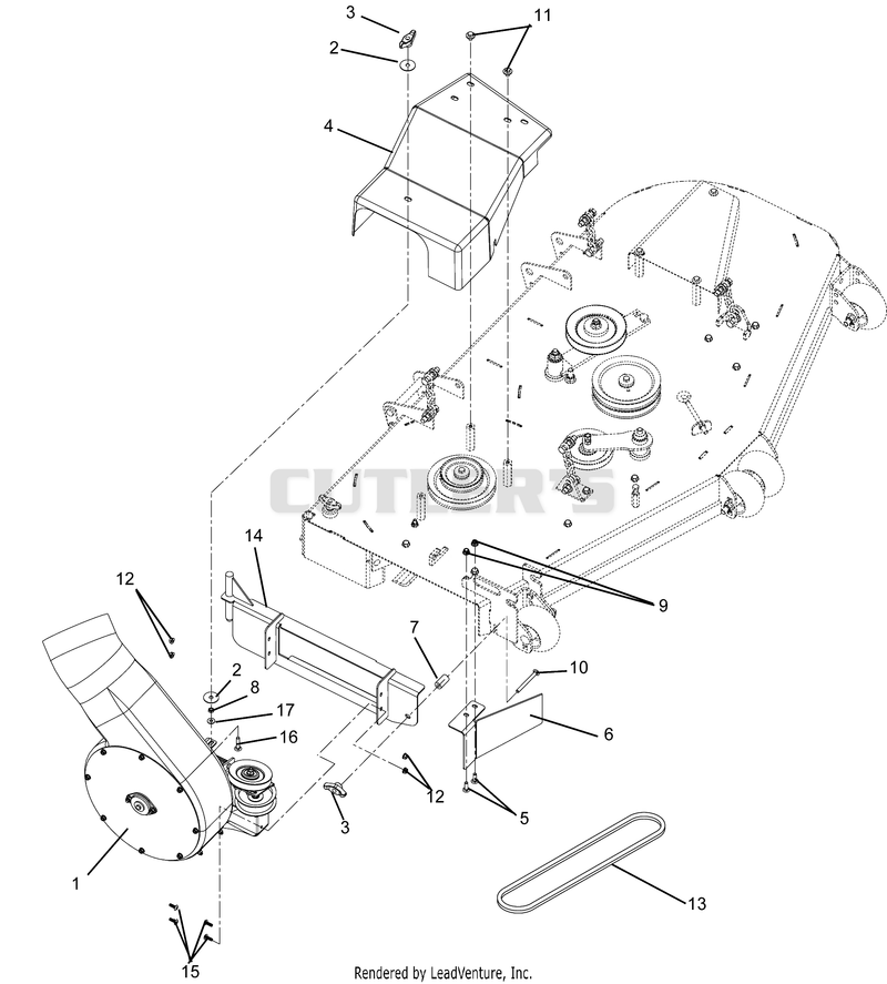 Blower Assembly to Deck