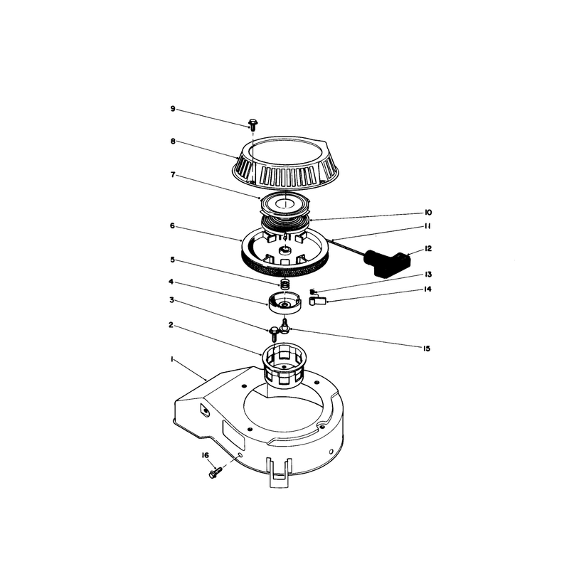 Recoil Assembly Engine Model No 47pf5 and 47pg6