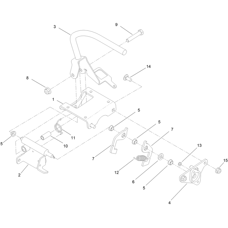 RH Control Handle Assembly No 144-1422