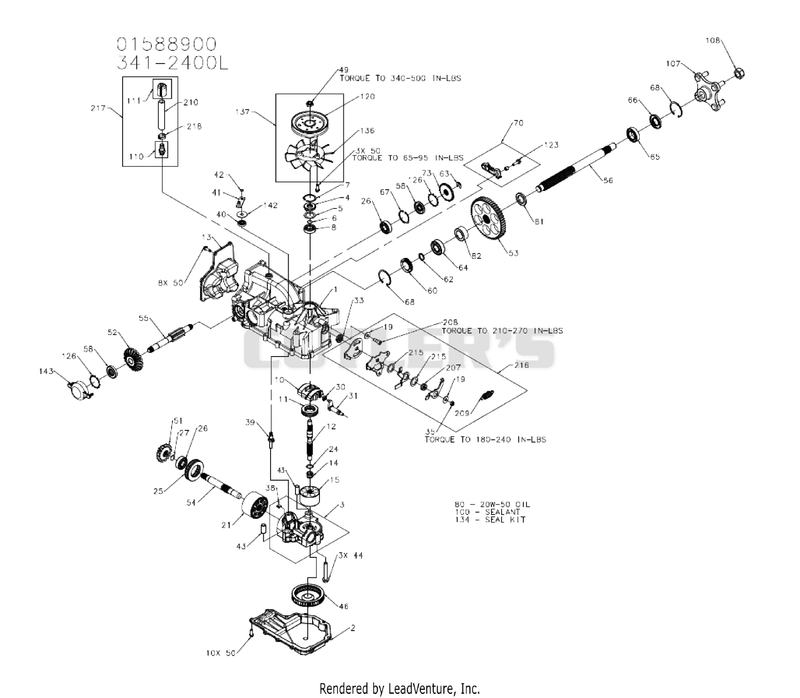 Transmission, LH - 01588900