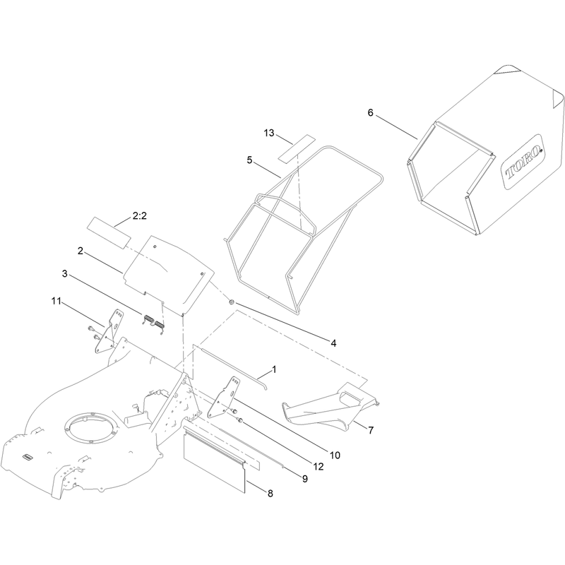 Mulch Plug and Grass Bag Assembly