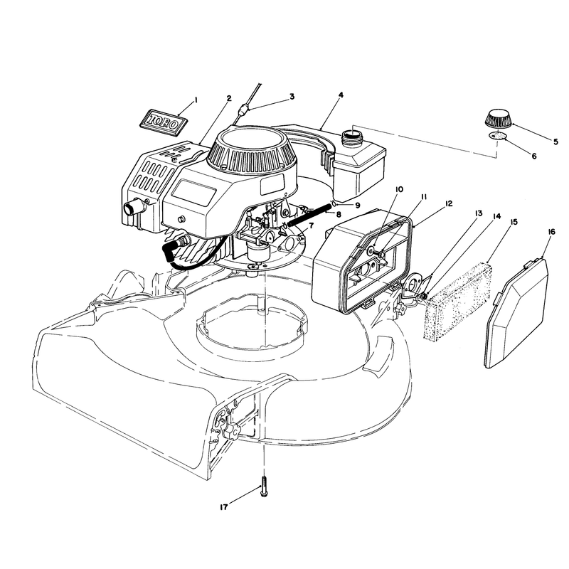 Engine Assembly Used on Units with Serial No 6000101 - 6002073