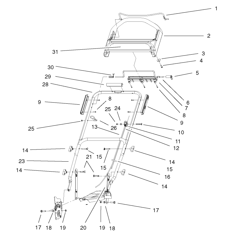 Handle and Controls Assembly