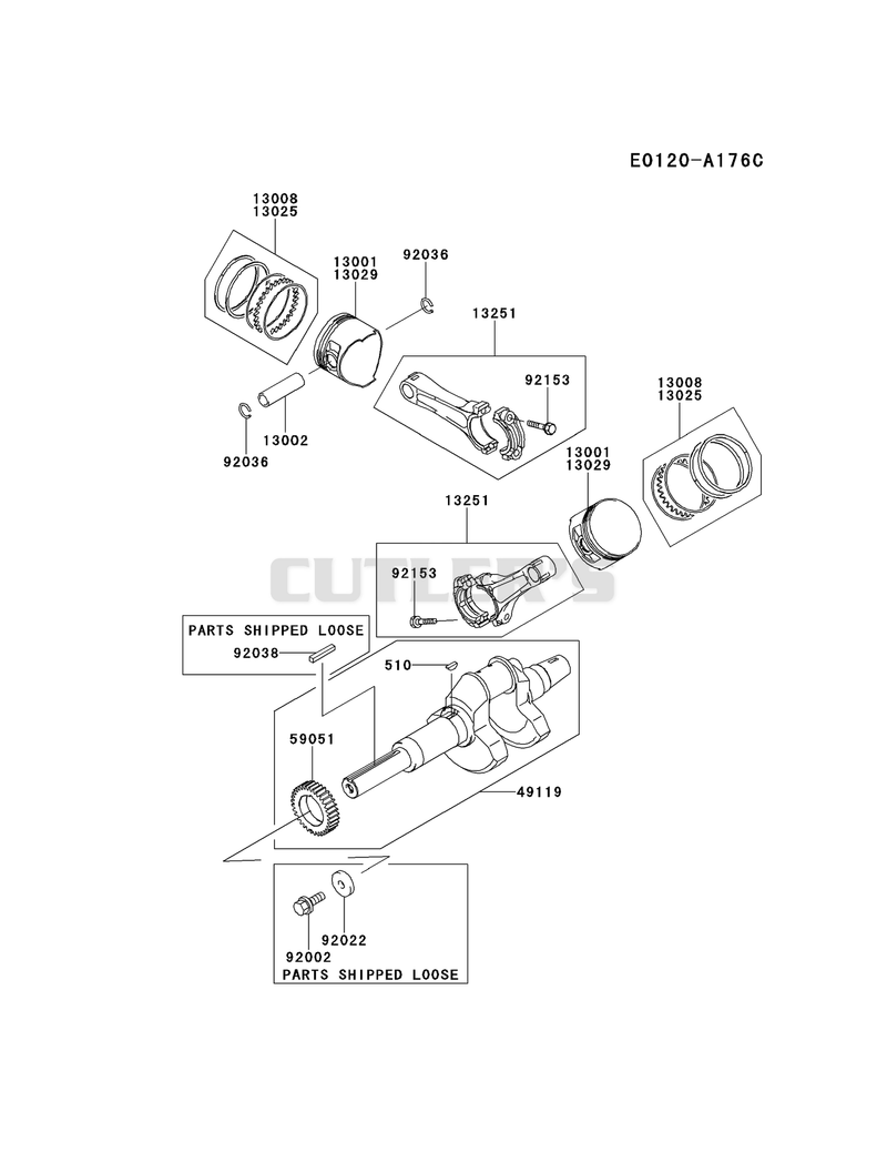 PISTON/CRANKSHAFT