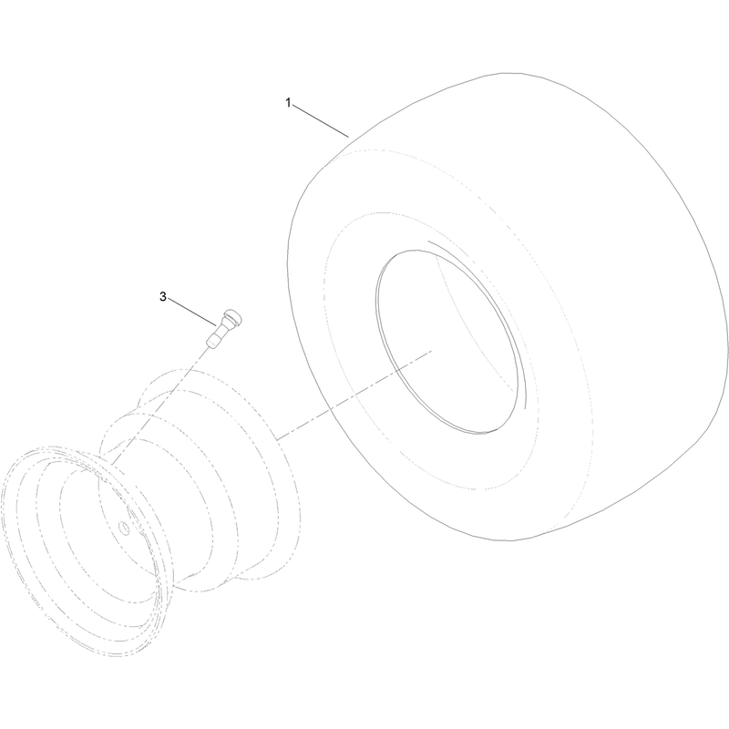 4 Ply Wheel and Tire Assembly No. 119-8908