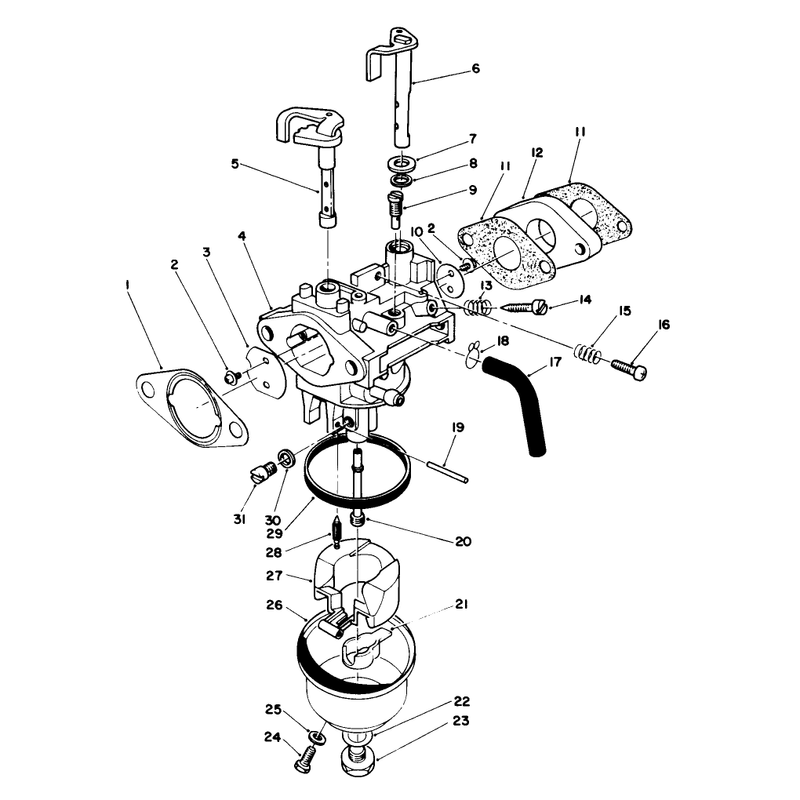 Carburetor Assembly Model No Vmg6