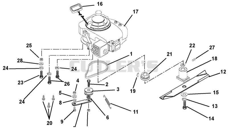 Engine, Blade And Belt