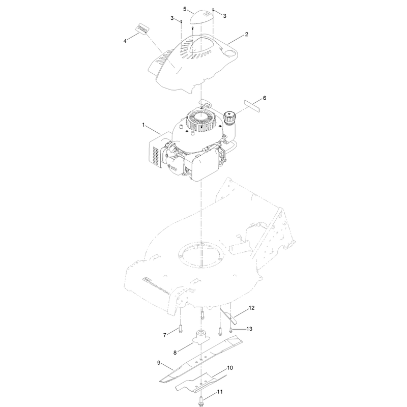 Engine and Blade Assembly