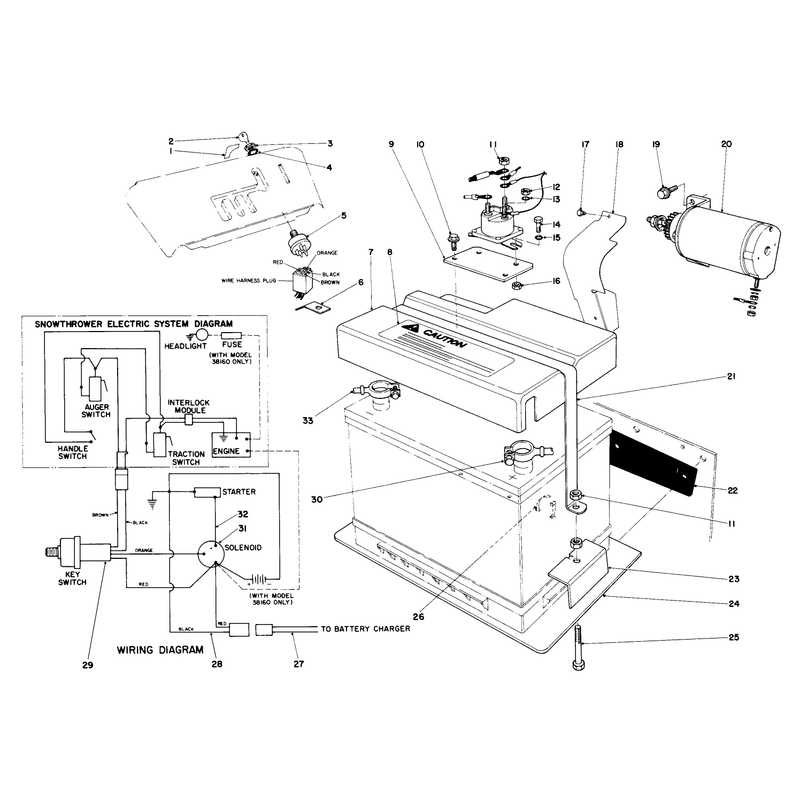 12 Volt Starting Motor Kit 42-3370 (optional)