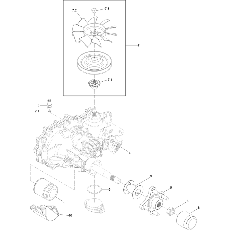 RH Transaxle Assembly No. 140-9490