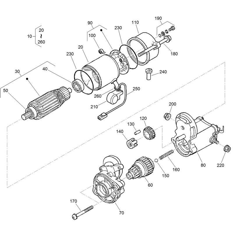 Starter Component Assembly