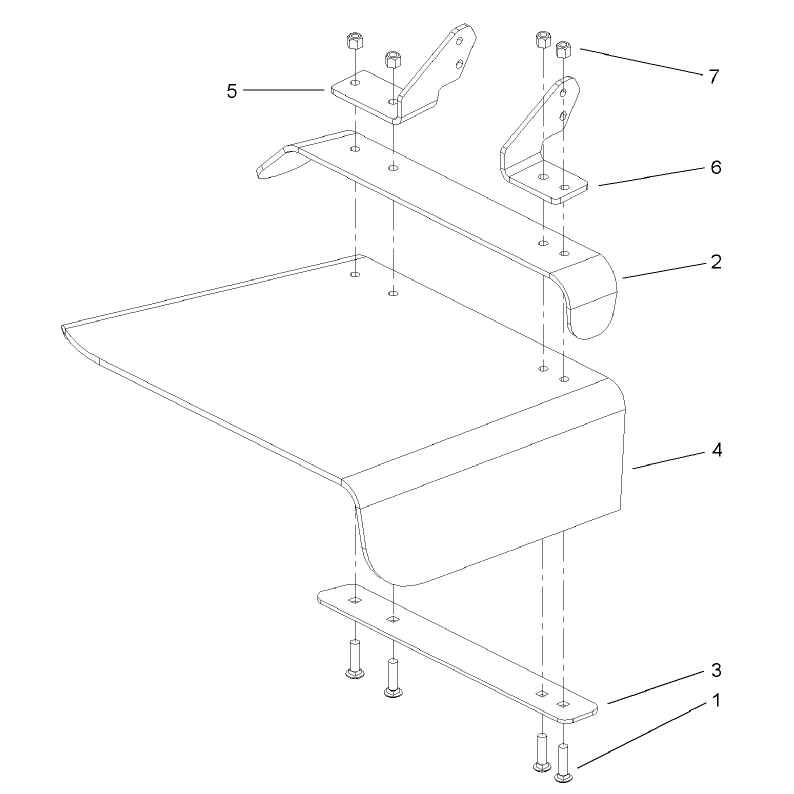 Rubber Deflector Assembly No 106-3249