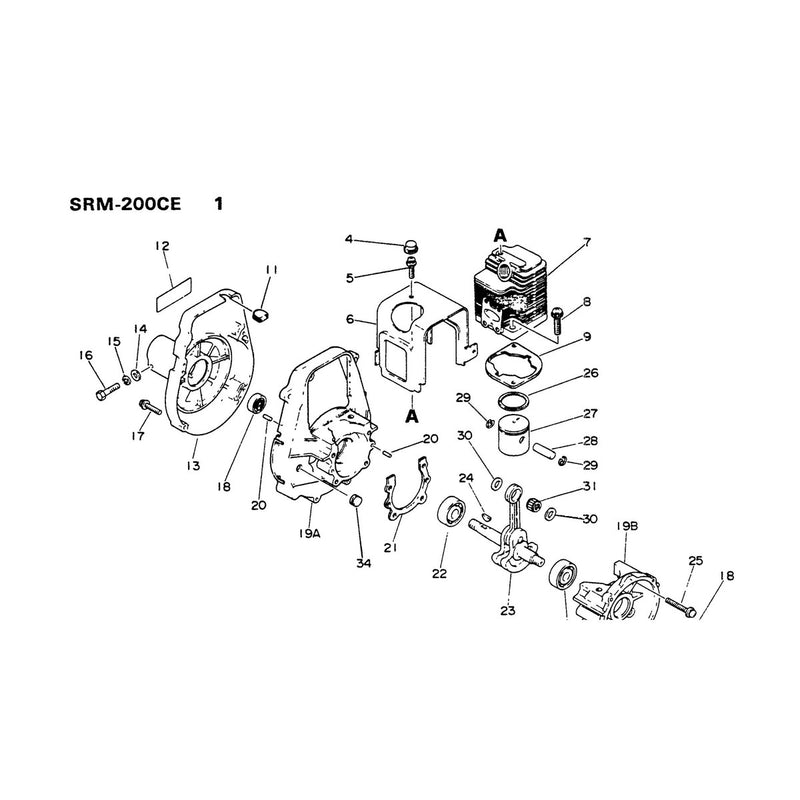 Crankcase Cylinder and Piston