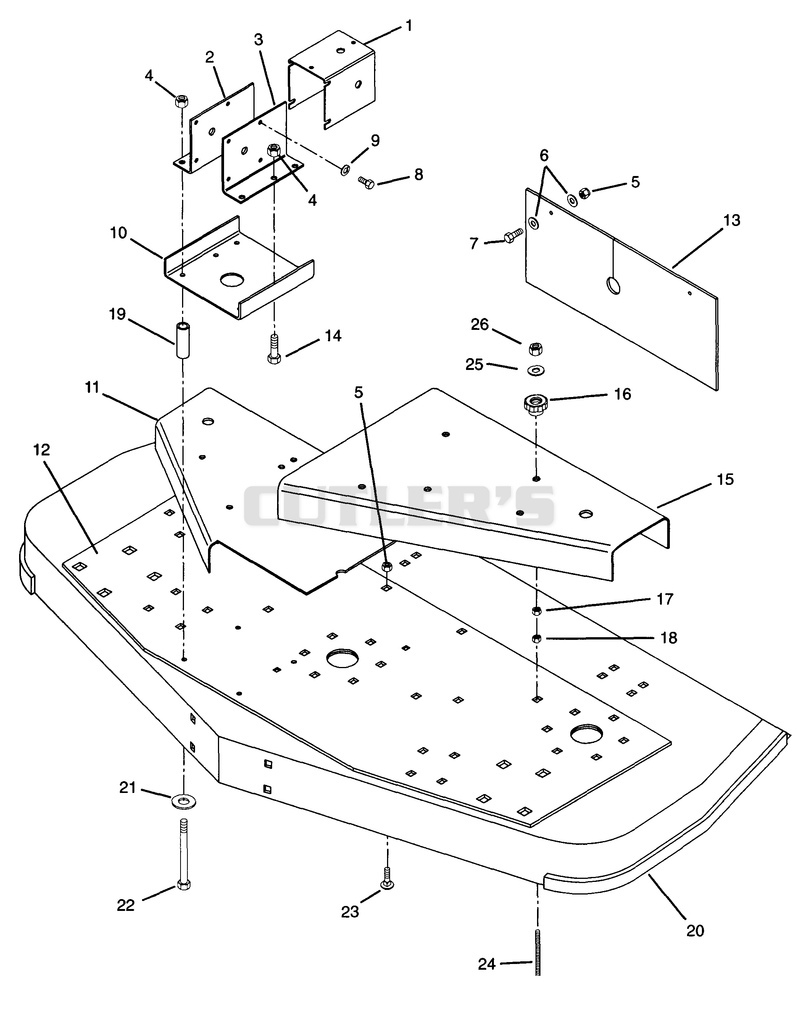 72" MOWER DECK - REAR DISCHARGE