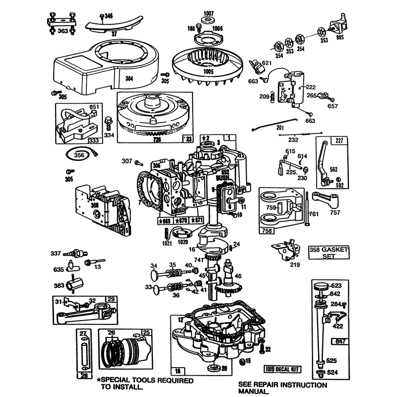 Briggs and Stratton Model No 281706-0180-01 Continued