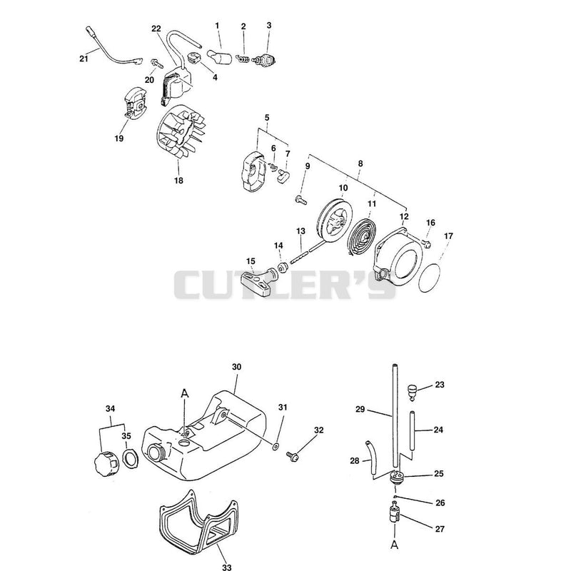 STARTER, IGNITION, CLUTCH, FUEL SYSTEM