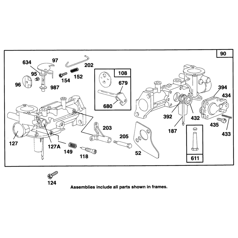 Engine Briggs and Strattonmodel 135202-0263-01