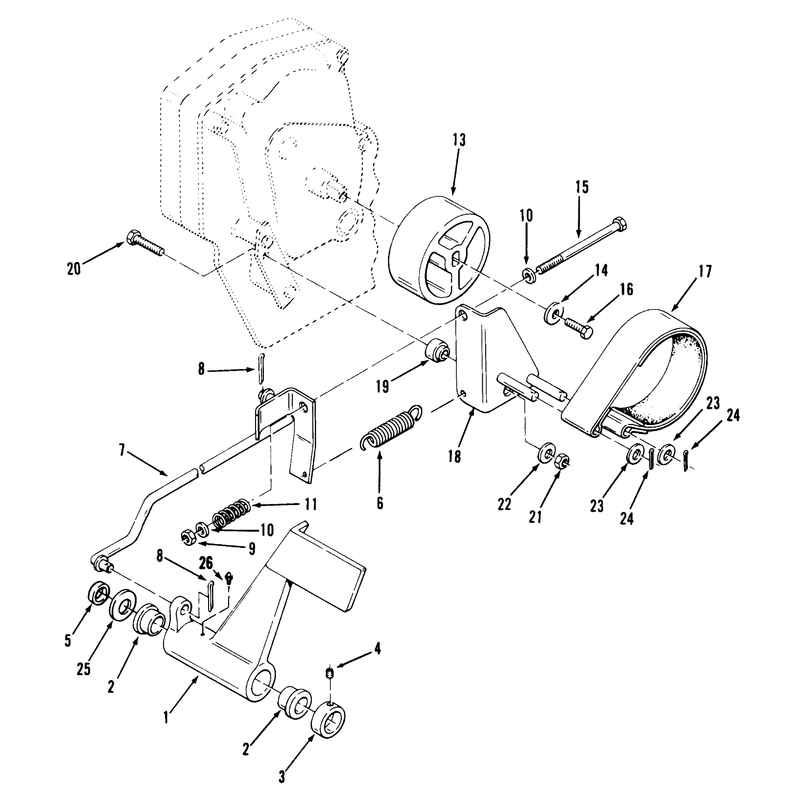 Clutch Brake and Speed Control Linkage