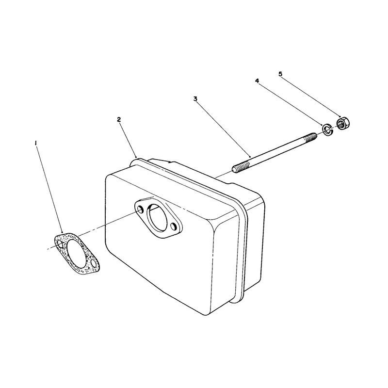 Muffler Assembly (engine Model No. 47pm1-5)