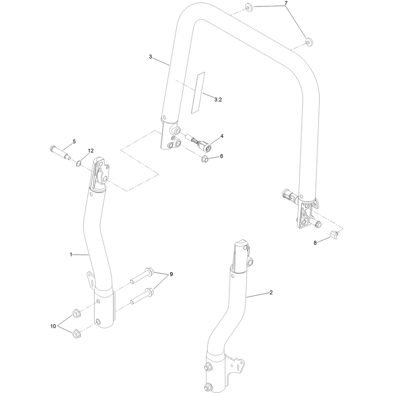Roll-Over Protection System Assembly  No. 136-8987